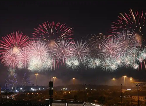 阿克苏焰火晚会